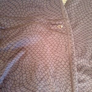 Fabletics Snake Print Lux Leggings - Brown/Black | Size Large